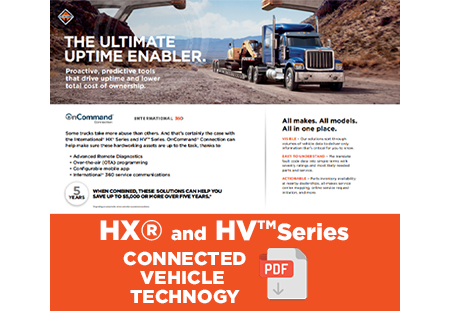 Connected Vehicle Technology Information - International HX Series and HV Series